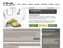 Tablet Screenshot of makoshealth.com